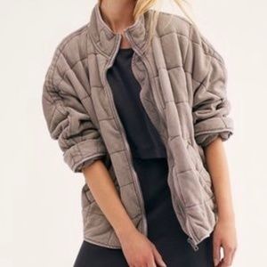 Free People Dolman Quilted Knit Jacket